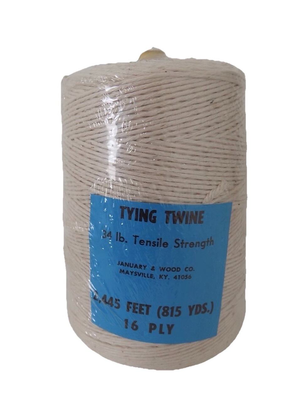 Tying twine 34 lb tensile strength 2445 feet 16 ply NEW SEALED